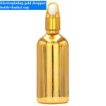 10ml 20ml 30ml 50ml Electroplated Gold Essential Oil Bottle Small Gold Bottle
