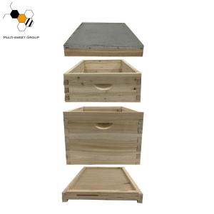 China Non Toxic Unassembled Bee Boxes 24mm Dadant Beehive wholesale