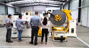 China Electric Parts Coil Feeding Line Uncoiling / Straightening / Feeding High Tension wholesale
