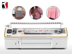 China 14G Computerized Jacquard Flat Knitting Machine 52Inch Zero Finishing Comb wholesale