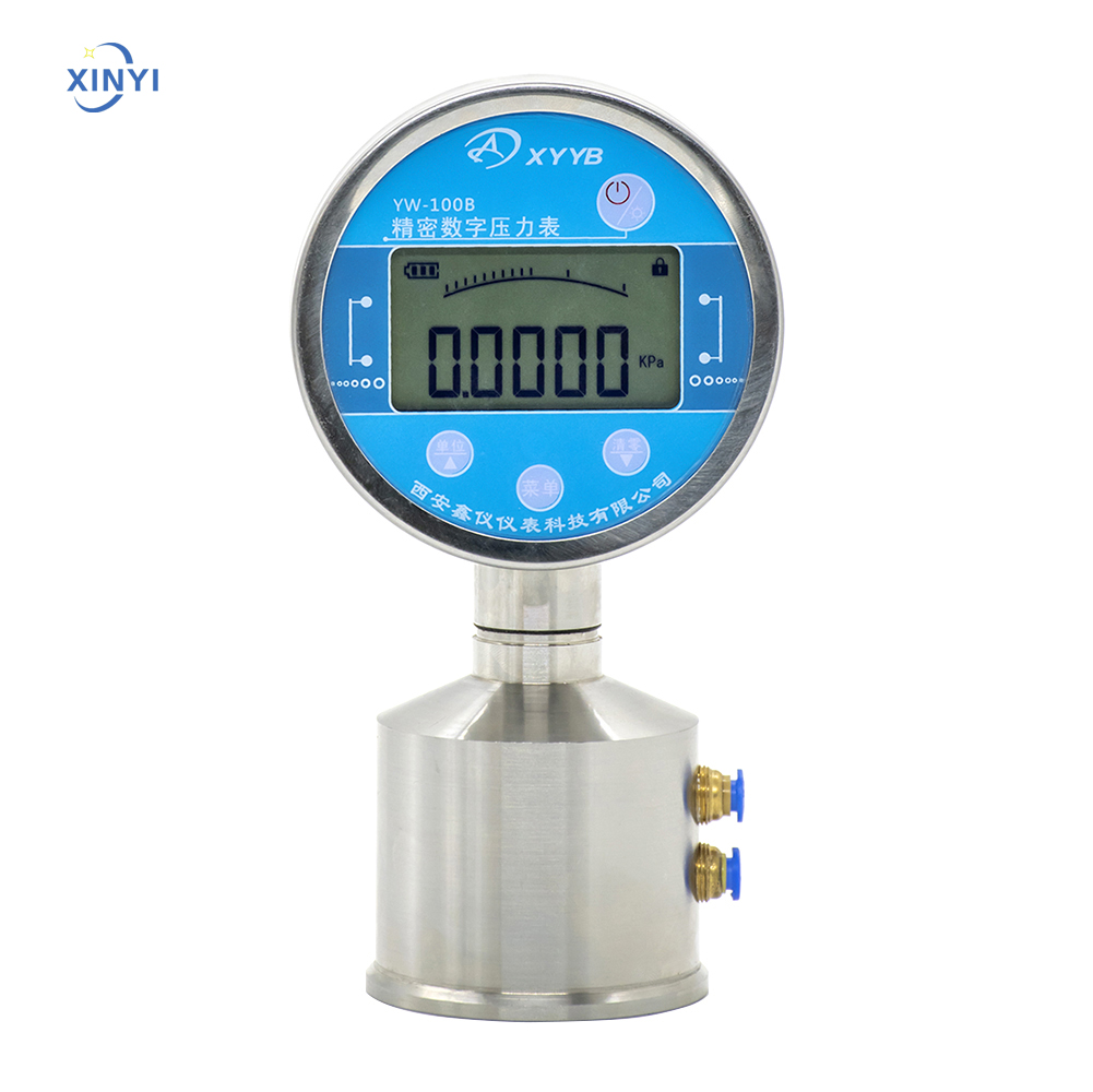 Intelligent Micro Digital Pressure Gauge Bottom Connection Radial Mounting