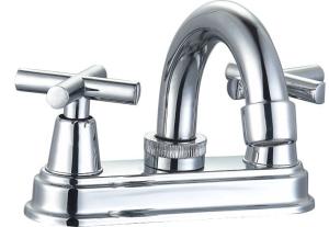 China 4in Widespread 2 Handle Bathroom Faucet Centerset Sink Faucet wholesale
