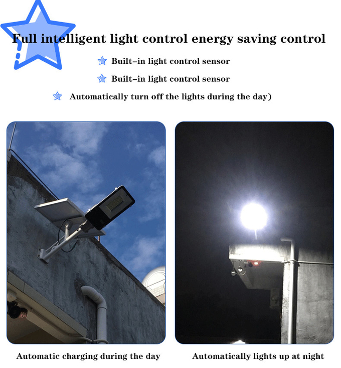 Ip65 10w 20w 300w Solar Street Light Automatic Solar Street Light Weather Resistance