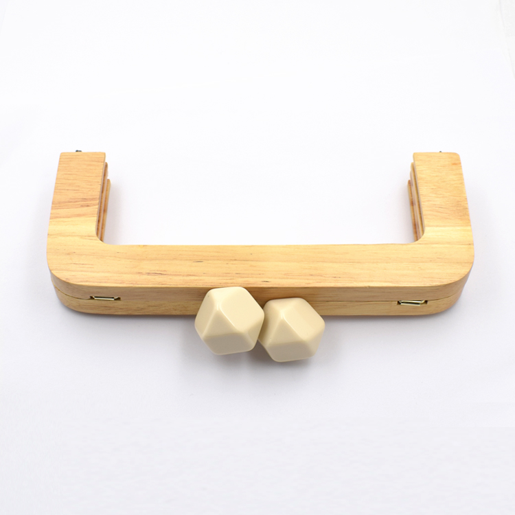 Hardness Wooden Frame Clutch Bag Antiscratch Tearproof For Wallet
