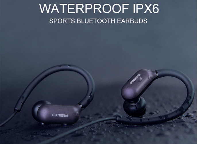 Anti - Off Wireless Bluetooth Sport Earbuds Mini Size Waterproof IPX6