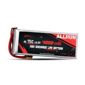 China 75C 4000mAh 4S LiPo Battery14.8V High C Rate LiPo Battery Pack wholesale
