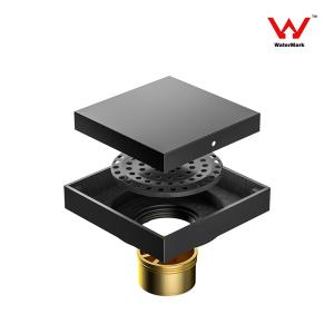 China Electroplating Push Down Shower Drain wholesale