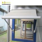 Retractable Drop Arm Window Awnings Outdoor Aluminium Heavy Duty