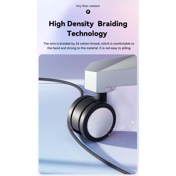 Nylon TPE Material A-C USB A To C Cable 100W ESSAGER ES-X46 Series