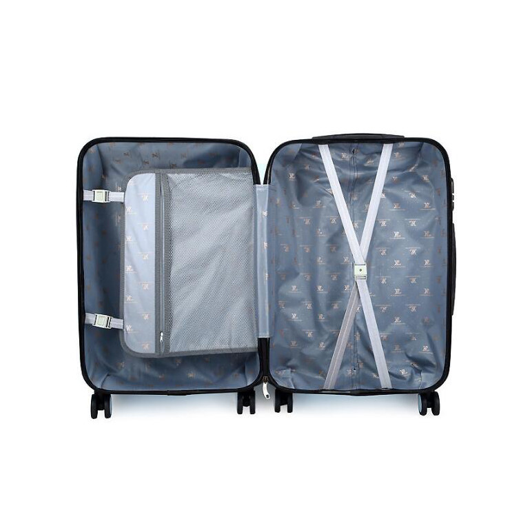 Soft Handles PP Mute 4 Wheel 210D Fashion Travel Luggage