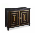 Xinyu PC002 Living Room Vintage Solid Wood Cabinet With Drawers Black