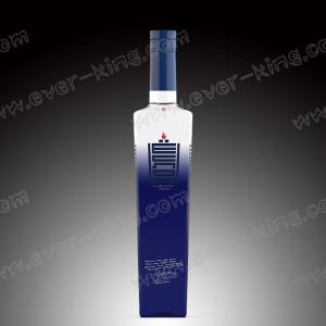 China Customed Rubber Stopper 500mL 750mL Vodka Glass Bottle wholesale