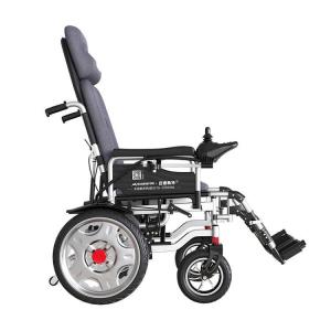 China 130kg Load Medical Care Equipment Folding Electric Horizontal Wheelchair wholesale