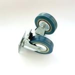 4Inch 500KG Swivel Light Duty Caster Wheels Rigid Stem
