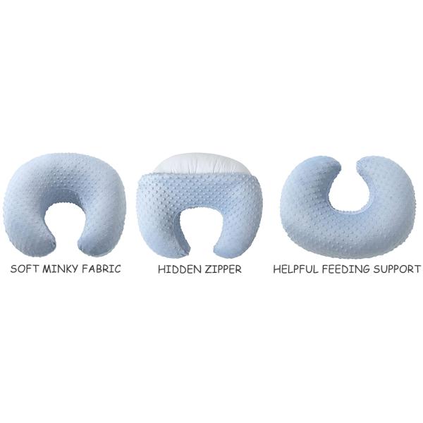 Minky Dots Nursing Feeding Pillow Machine Washable For Newborn Baby Support