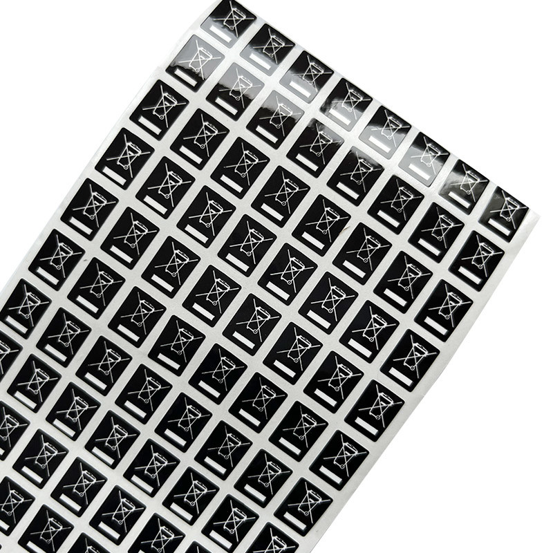 Clear Printing Waterproof Sticker Label , Coated Paper Tamper Seal Stickers