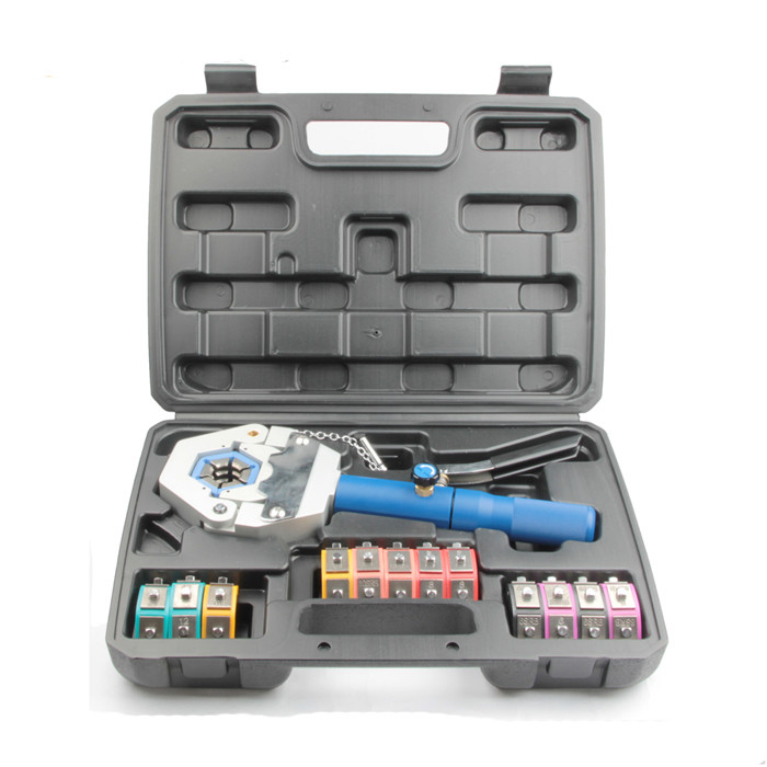 A/C Hose Crimper Kit AC Hose Crimping Tool Manual Handheld Hydraulic Car Repair A/C Hose Crimping Tool