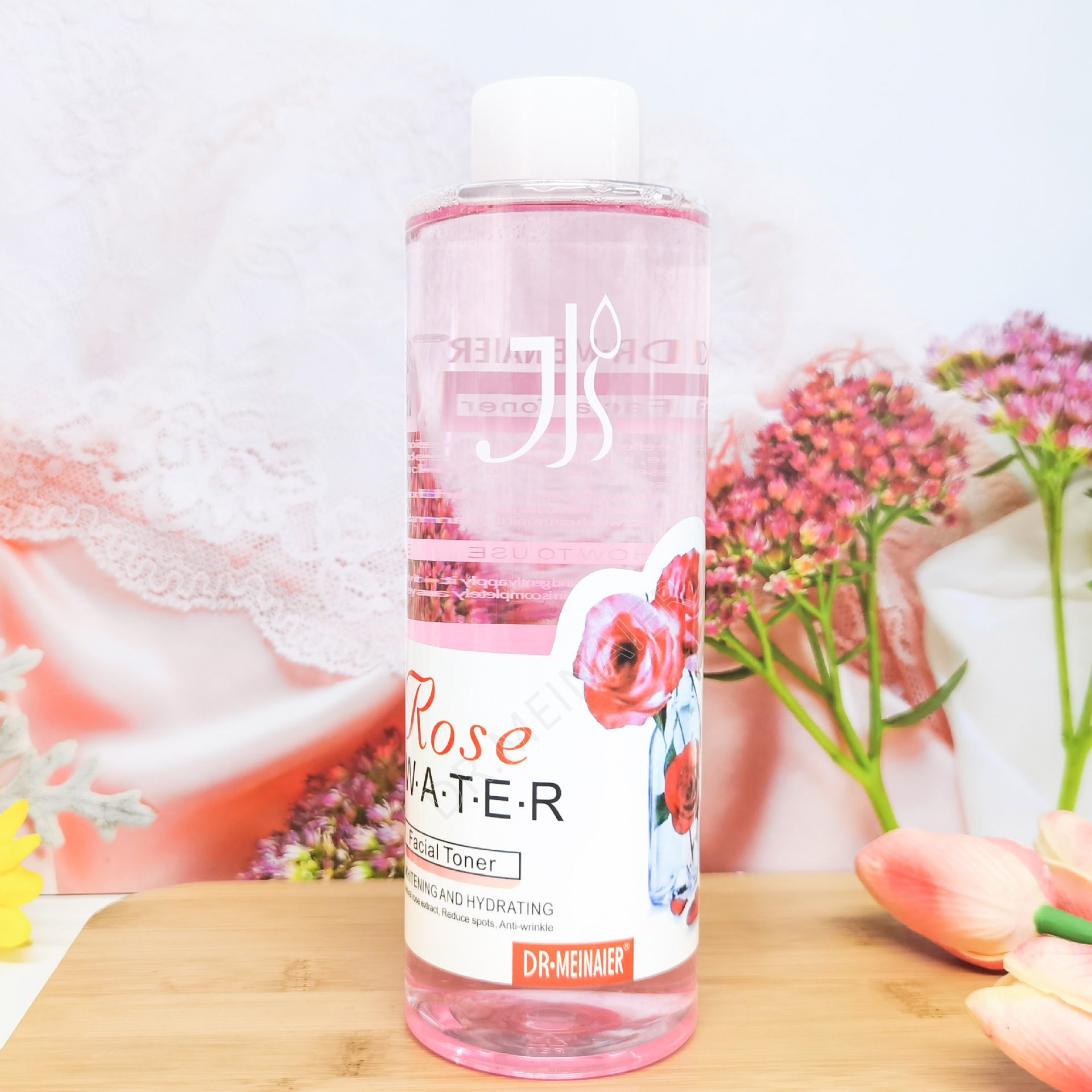 High Quality 500ml Organic Moisturizing and Whitening Facial Toner Refreshing Face Water for Adults