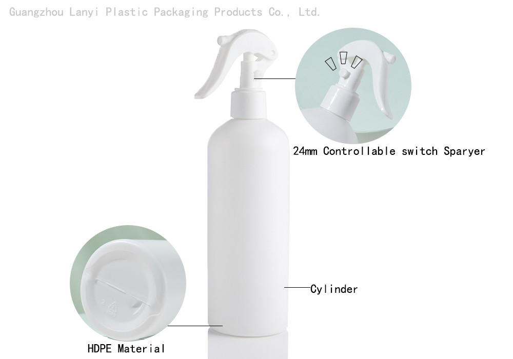 HDPE 400ml 500ml Chemical Resistant Spray Bottle