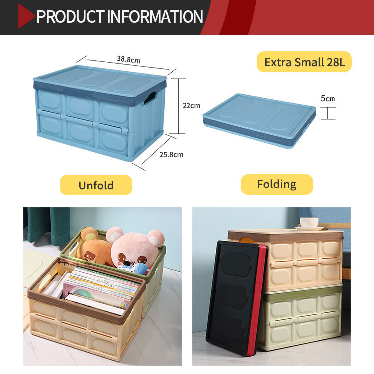Detachable Square Cube Household Storage Containers PP Plastic Collapsible Dustproof