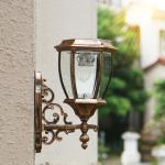 Aluminum Outside Wall Mounted Solar Light IP55 Waterproof 1W 1.2W 2W