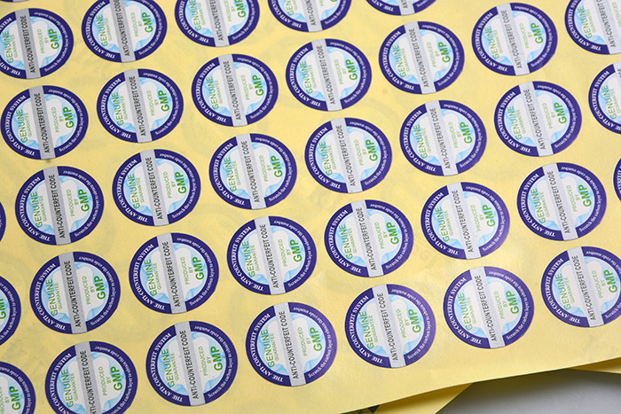 OEM adhesive paper scratch off anti fake serial number label sticker sheet