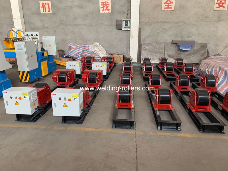 30T Welding Pipe Rotator For Pipe Butt Conventional With PU With Bolt Adjustment