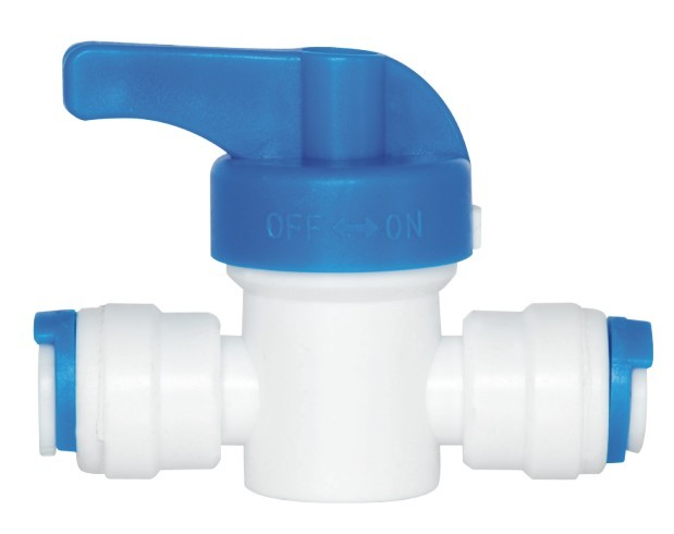 1/4 Inch Hand Valve Water Filter Connection Fittings , Quick Fit Pipe Connectors No Soldering