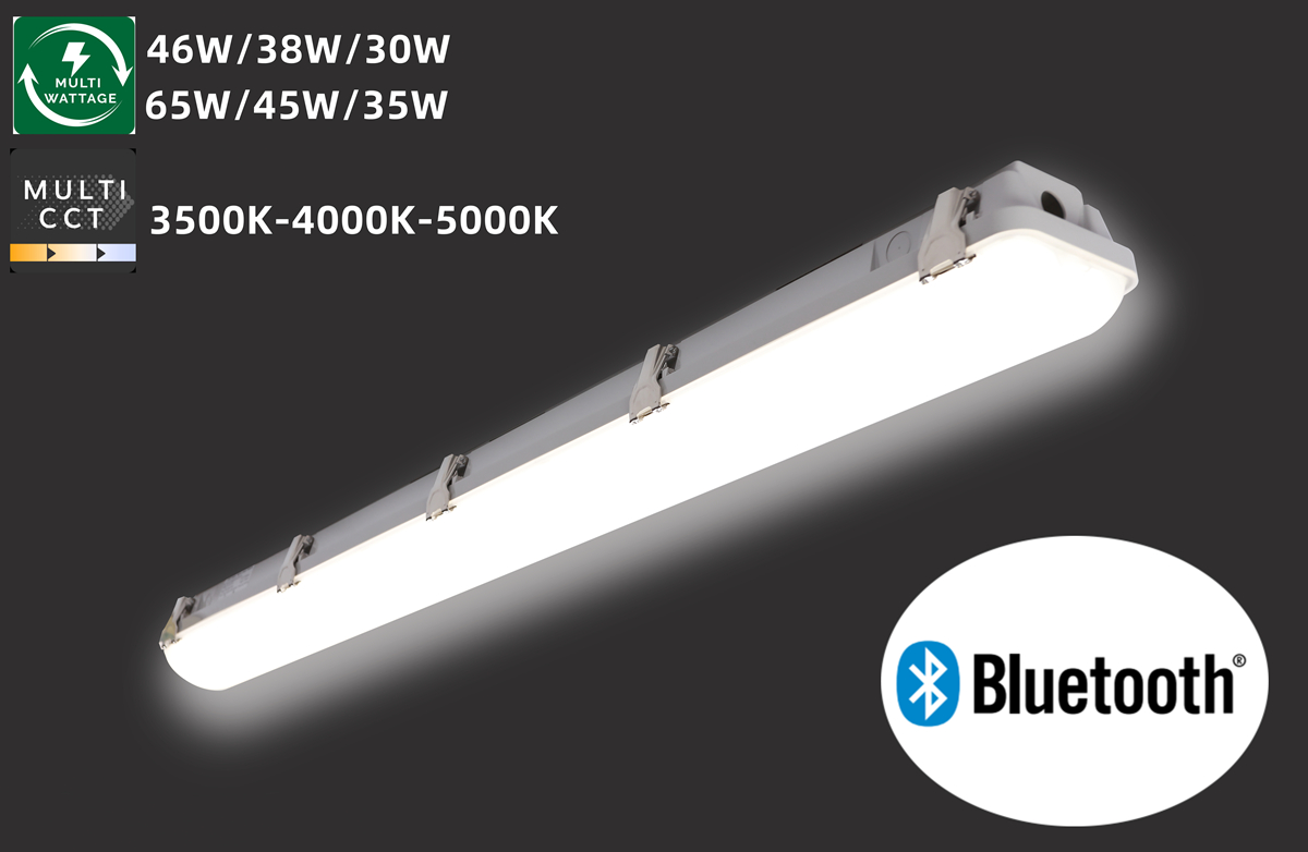 AC 110V Parking LED Tube Vapor Tight Luminaire 4FT IP66 LED Waterproof lighting Tri-proof Light