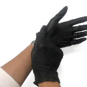 China No allergies Class I Sterile Nitrile Surgical Gloves / Black Nitrile Gloves Xl wholesale
