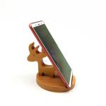 OEM Wooden Phone Holder Nature Animal Shaped for All Mobile Phones
