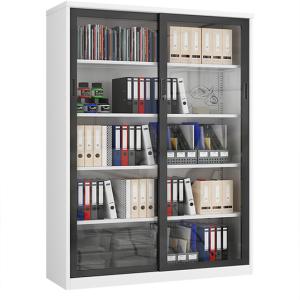 China Commercial Furniture Modern Boss Cabinet Office Wooden File Combination Bookcase wholesale