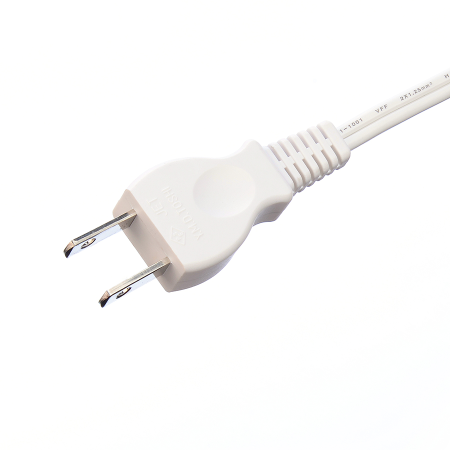 2 Pin VFF 2X1.25mm2 Japan PSE Standard Power Cable Laptop Extention Cord with Oxygen Free Bared Stranded Copper Conductor