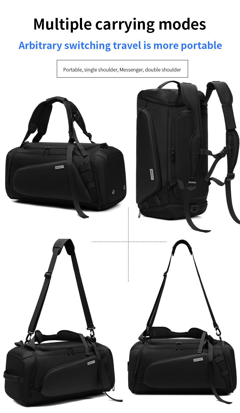 Oxford Cloth Travel Duffle Bag Customization Dirt Resistance