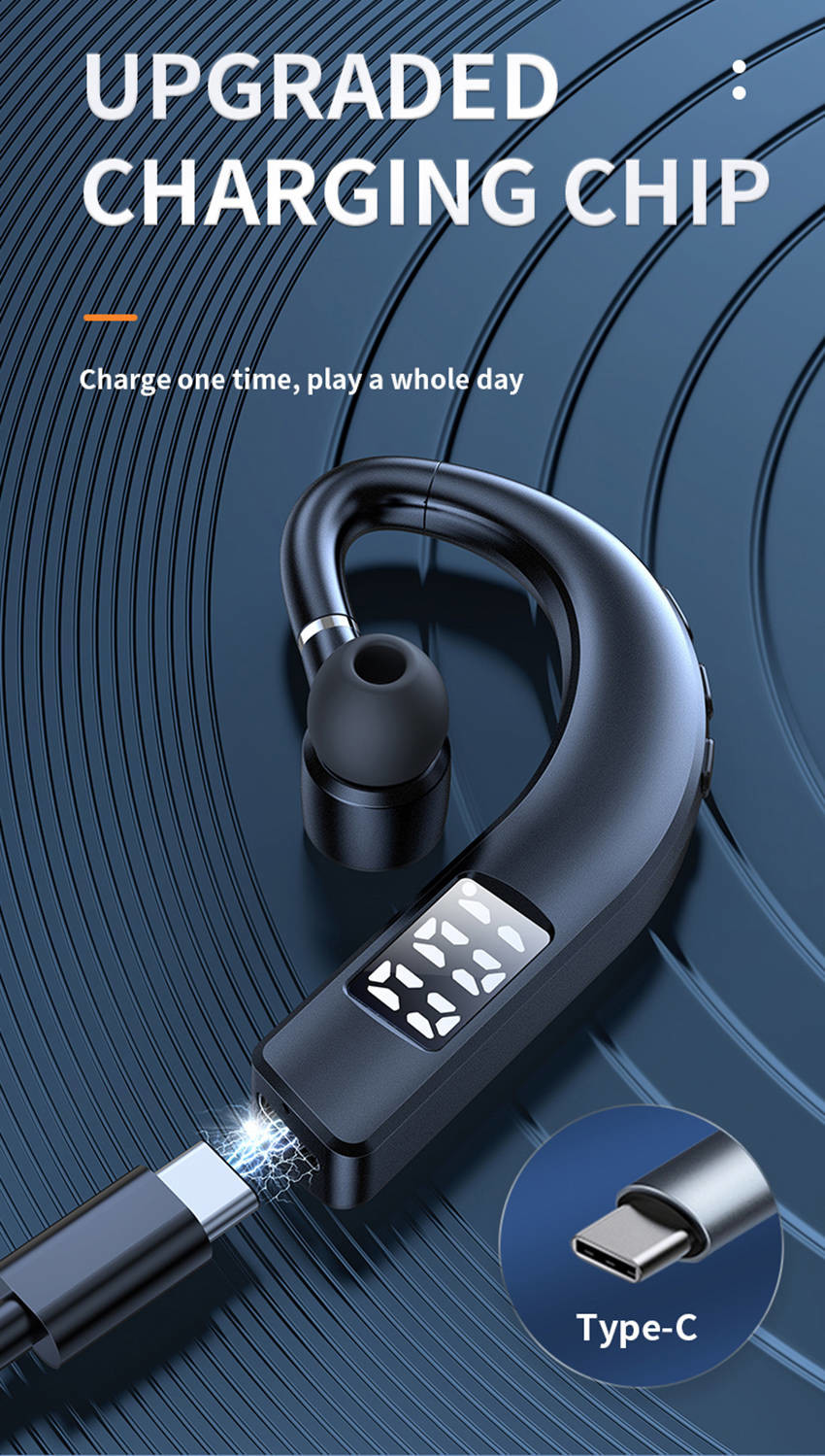 Portable Wireless Earpods Bluetooth 5.2 Soft Earhook Multiple Usage For Iphone