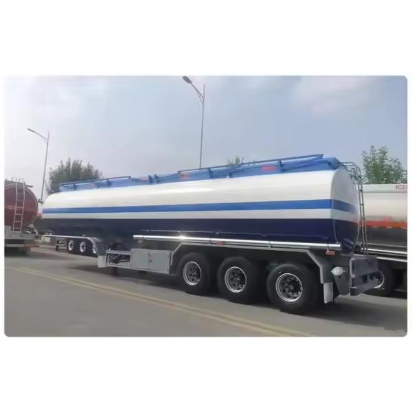 3 Axle 40000l Carbon Steel Transport Liquid Or Gaseous Chemical Product Heavy Duty Fuel Tanker Trailer