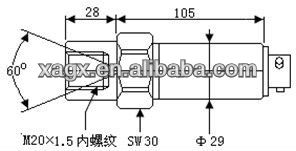 GXPS Water jet machine pressure transducer