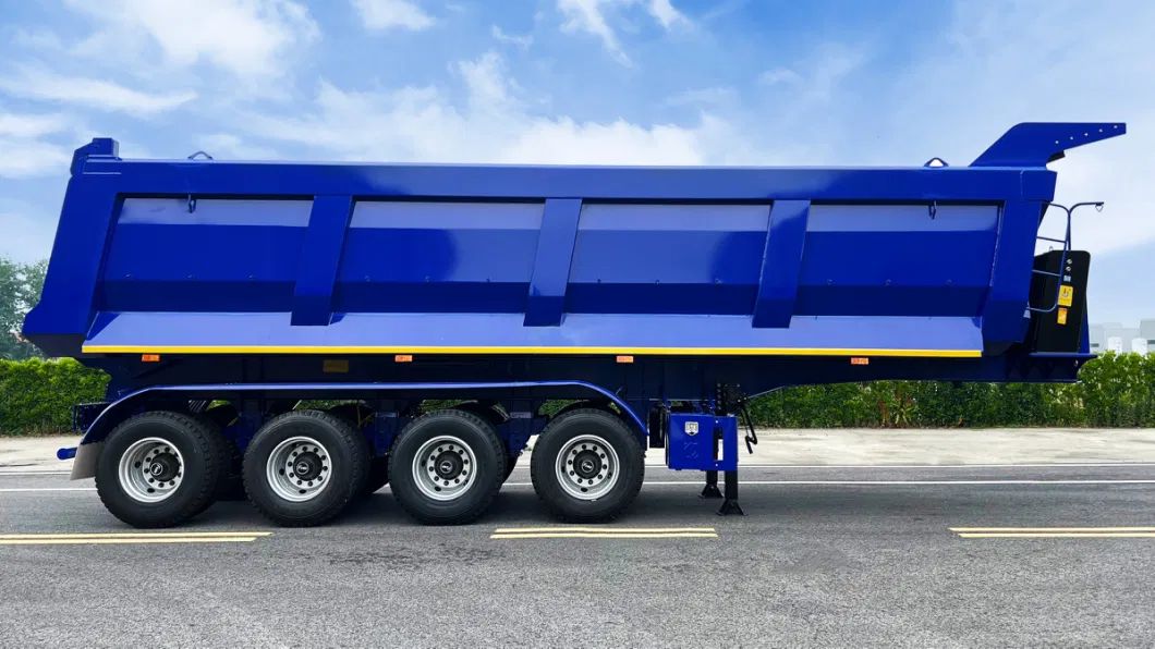 CIMC High Quality 10m 4 Axis U Shaped Self Dump Semi-Trailer with Leaf Spring Suspension for Efficient Transportation