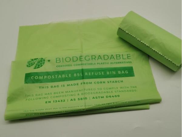 wholesale biodegradable compostable plastic trash bag on roll, Eco friendly