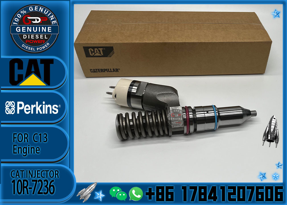 Diesel Fuel Common Rail Injector 2490705 10R7236 249-0705 10R-7236 For CAT C13 Excavator Engine