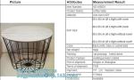 Glass top metal wire rose gold round coffee table, Outdoor Furniture Commercial