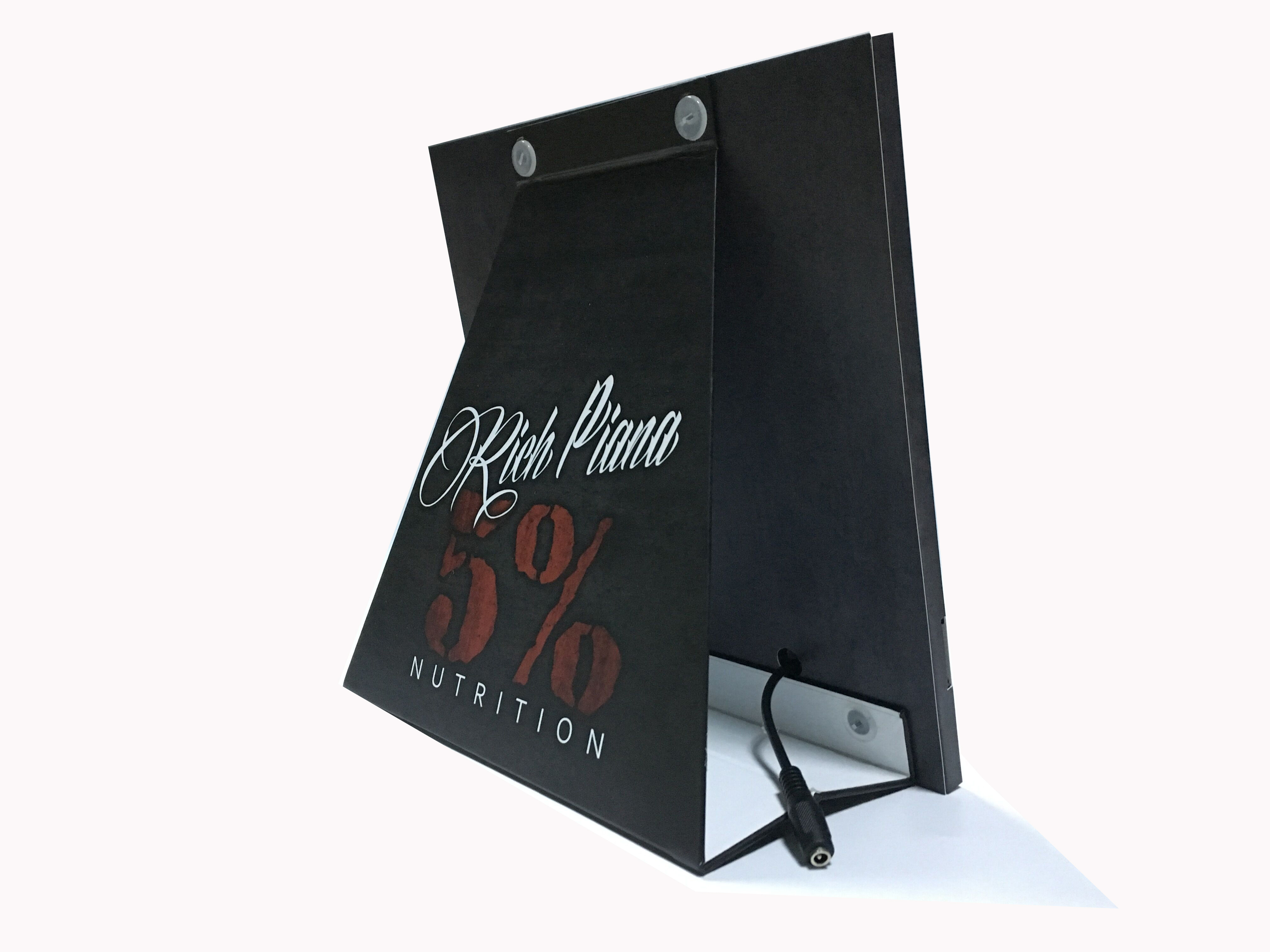 Point of purchase video shelf talker with HD screen,video shelf talker for retail shelf