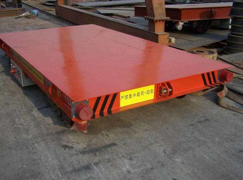 10 Ton Electric Platform Cart Remote Control IP 44 54 Heavy Loading Transportation