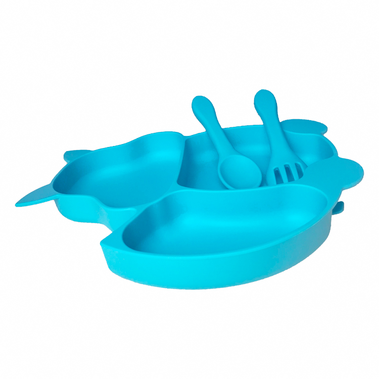 Fox Shape Foldable Silicone Bowl Non Toxic Bpa Free Customized With Spoon
