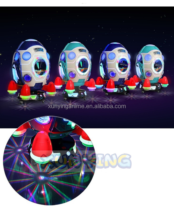 Amusement Park Swing Machine Rockets Kiddie Ride for Kids 6 Years of Entertaining Fun