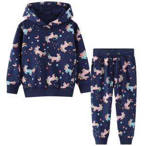 China Spring Kids Two Piece Hooded Sweater Trousers 90cm to 140cm wholesale
