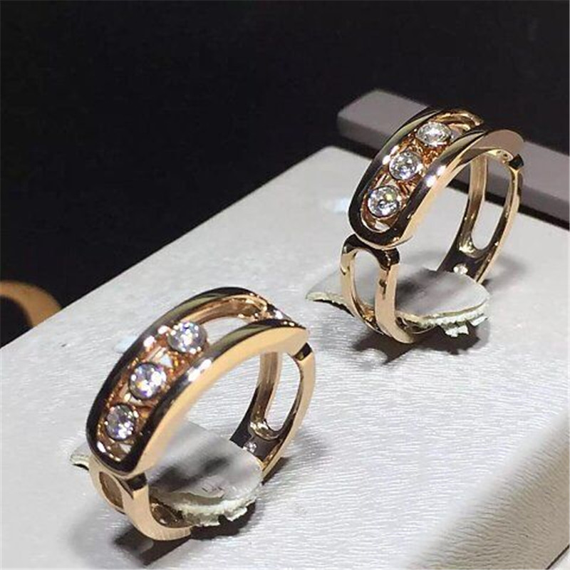 Jewelry factory in Shenzhen, China Mk ring 18k white gold yellow gold rose gold diamond ring