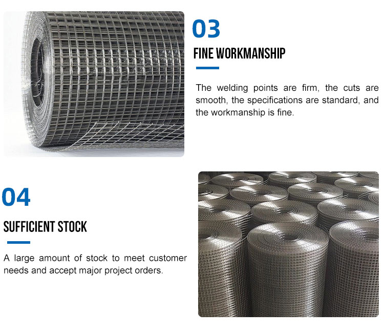 0.5m-2m Width Galvanised Welded Wire Panel For Protecting Mesh And Fence