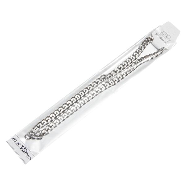 Stainless Steel Jewelry Necklace with Green Teardrop Stone Pendant in Silver and Gold