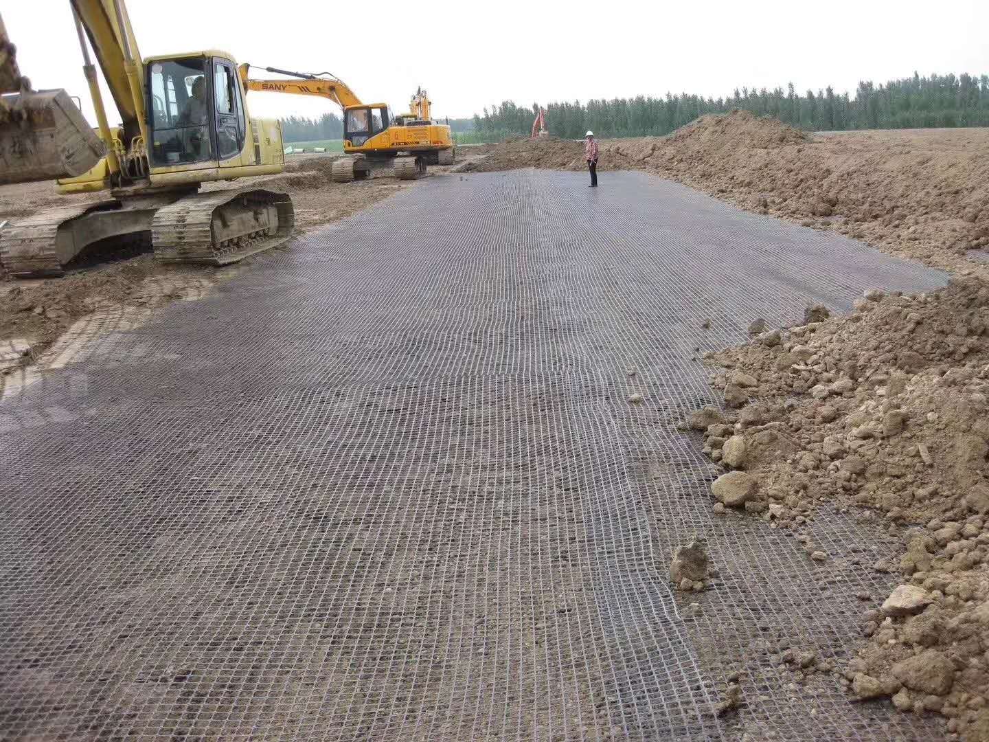 60-60kn Drive Widening PP Biaxial Geogrid Roll Ideal for Civil Engineering Construction